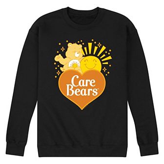 Men's Care Bears Funshine Logo Fleece Sweatshirt