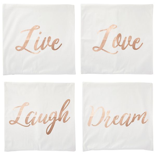 Set Of 4 Throw Pillow Covers 20x20