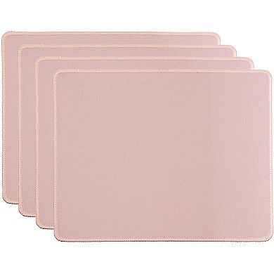 4 Pack Non-slip Mouse Pad Stitched Edge For Laptop Computer Gaming Pc 11x8.7”