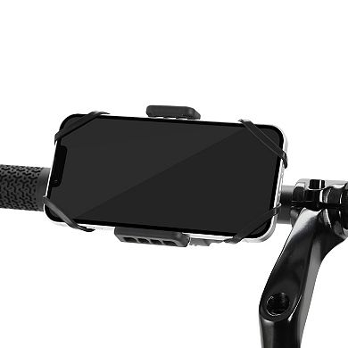 Bike Phone Holder Handlebar Mount, 360 Degree Rotation Corner Grip Silicone Band