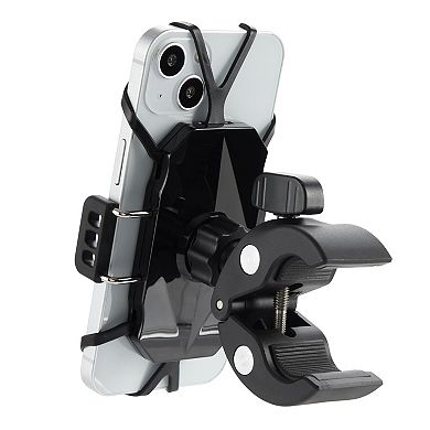 Bike Phone Holder Handlebar Mount, 360 Degree Rotation Corner Grip Silicone Band