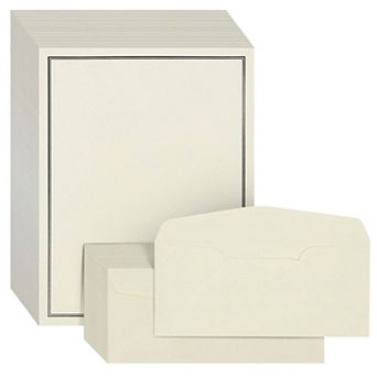 72 pc Stationery Set For Writing Letters, 48 Paper Sheets, 24 Envelopes, 8.5x11