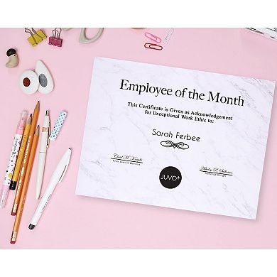 Marble Paper, Stationery, Decorative Paper For Printer, 8.5x11 In, 48 Sheets