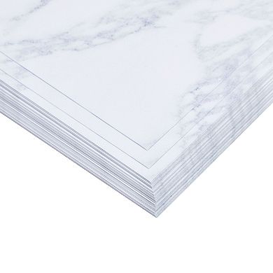 Marble Paper, Stationery, Decorative Paper For Printer, 8.5x11 In, 48 Sheets
