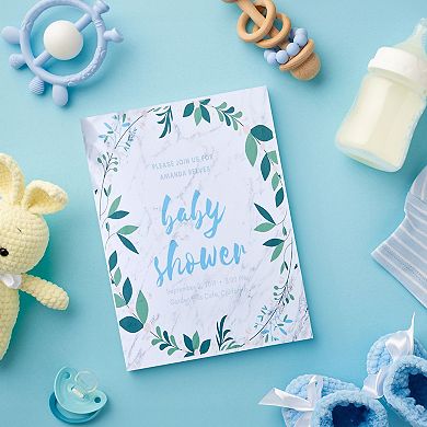 Marble Paper, Stationery, Decorative Paper For Printer, 8.5x11 In, 48 Sheets