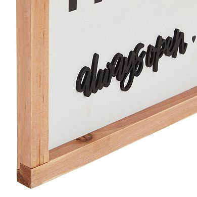 Kitchen Signs Wall Decor Farmhouse, This Kitchen Always Open Never Closes,16"x8"