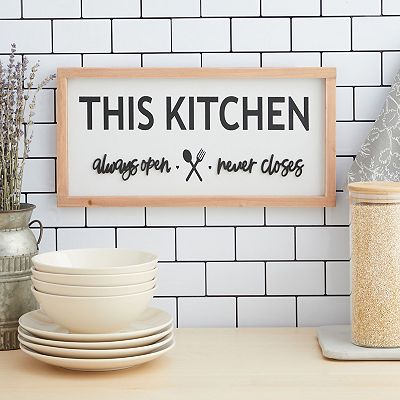 Open Retro Kitchen Signs