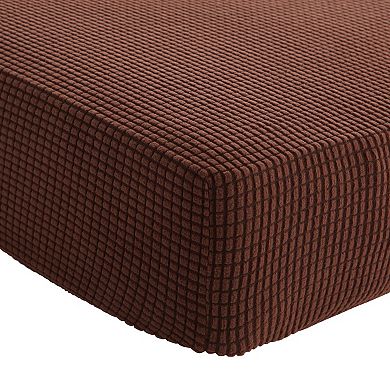 2 Pack Stretch Couch Cushion Slipcovers, Reversible Protectors, Small, Chocolate