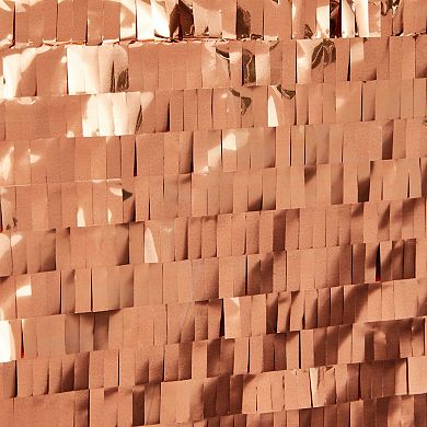 Small Pull String Heart Pinata For Valentine’s, Rose Gold Foil Decorations