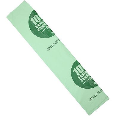 20pcs Large Compostable Garbage Rubbish Trash Bags Biodegradable 33 Gallon Green