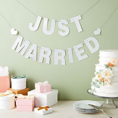 126 Piece Make Your Own Banner Kit, Diy Banner With Silver Glitter Letters A-z