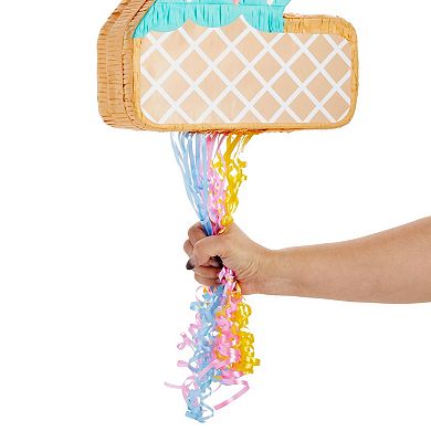 Number 2 Ice Cream Pinata For Two Sweet Birthday Decorations, 16.5 X 11.5 X 3 In