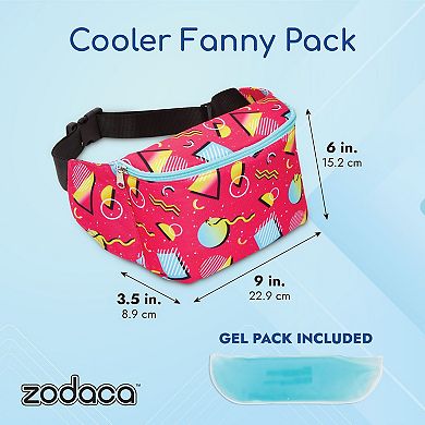 Retro 90's Fanny Pack Cooler, Insulated Waist Bag Cooler With Adjustable Strap