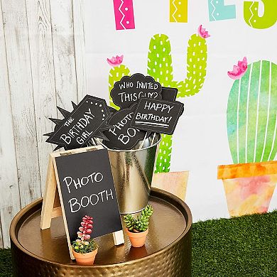60-pack Writable Chalkboard Photo Booth Props For Weddings Parties, Assorted
