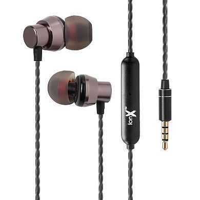 Wired Headphones With Microphone, 3.5mm In Ear With In Line Controller, Black