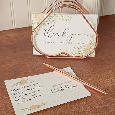 Sympathy Thank You Postcards, Blank (4 X 6 Inches, 100 Pack)