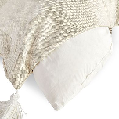 Set Of 4 Plaid Throw Pillow Covers, 18x18 Inch Decorative Farmhouse Pillow Cases