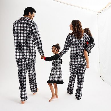 Toddler Girl Jammies For Your Families® Winter Plaid Nightgown & Matching Doll Gown