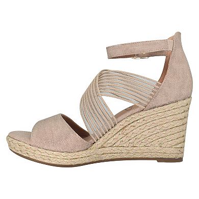 Impo® Tizane Women's Memory Foam Platform Wedge Stretch Sandals