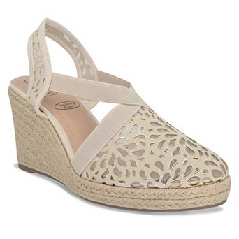 Impo® Tuccia Women's Memory Foam Laser Platform Wedge Stretch Sandals