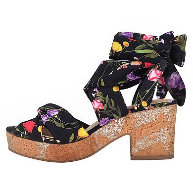 Impo® Vinya Women's Memory Foam Ankle Wrap Platform Sandals