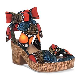 Impo® Vinya Women's Memory Foam Ankle Wrap Platform Sandals