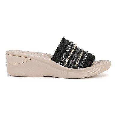 Bzees Sunshine Women's Wedge Slide Sandals