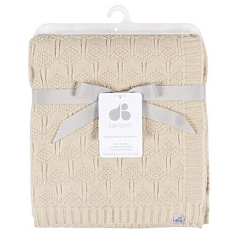 Just Born Baby Sweater Knit Blanket