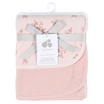 Just Born Baby 2 Pack Cotton Thermal Blankets