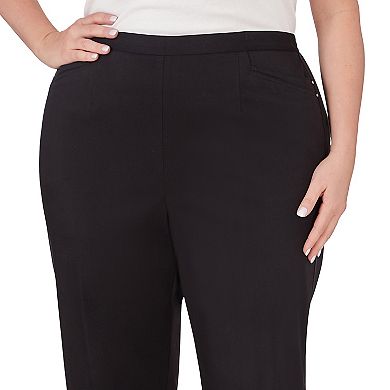 Plus Size Alfred Dunner Short Length Sateen Pants