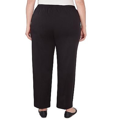 Plus Size Alfred Dunner Short Length Sateen Pants