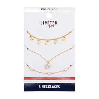 Girls Limited Too 3 pc Necklace Set