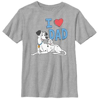 Disney's 101 Dalmatians I Love Dad Boys Graphic Tee