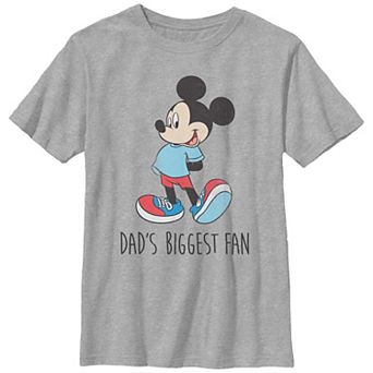 Disney's Mickey Mouse Dad's Biggest Fan Boys 6-20 Graphic Tee
