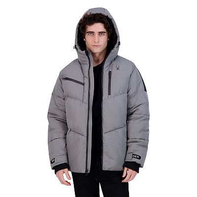 Men s Spyder Hooded Heavyweight Puffer Jacket