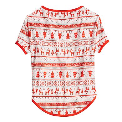 Pet Jammies For Your Families® Candy Cane Fairisle Pajamas