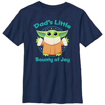 Boys 6-20 The Mandalorian Dad's Little Bounty Of Joy Graphic Tee