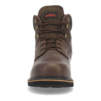 Laredo Hub & Tack Men's Steel-Toe Leather Work Boots