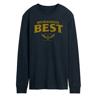 Men's Milwaukee's Best Distressed Logo Long Sleeve Graphic Tee