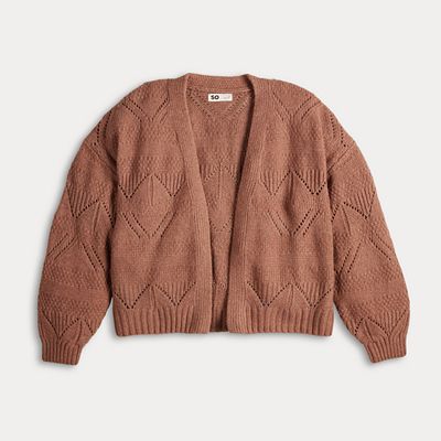 Juniors' SO® Cloud Mossy Open Cardigan Juniors' SO® Cloud Mossy Open Cardigan