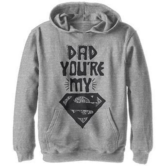 Boys Superman Dad You Are My Superman Graphic Hoodie