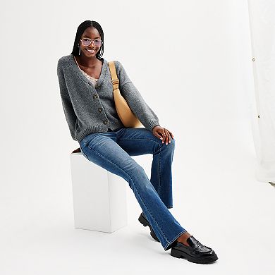Juniors' SO® Button-Front Cardigan