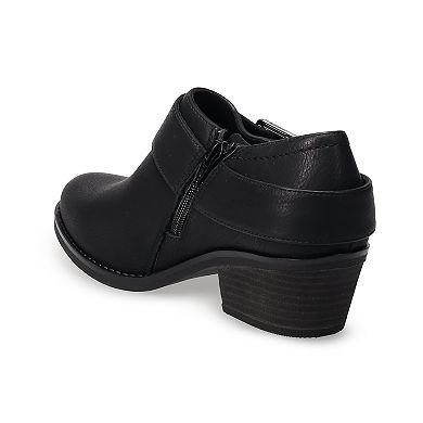 Croft & Barrow Buckle Strap Women's Ankle Boots
