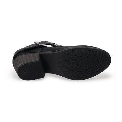Croft & Barrow Buckle Strap Women's Ankle Boots