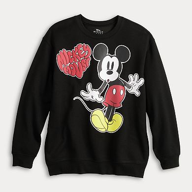 Disney's Mickey Mouse Juniors' Crewneck Graphic Pullover