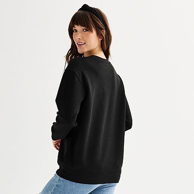 Disney's Mickey Mouse Juniors' Crewneck Graphic Pullover