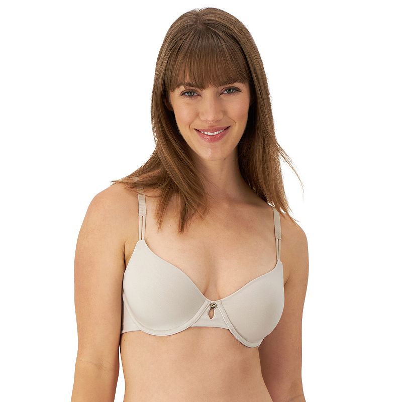 Maidenform Everyday Luxe Underwire T-Shirt Bra with Convertible Straps DM2402, Women's, Size: 40 D, Beige Bisque