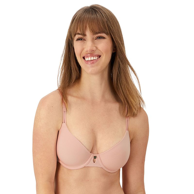 Maidenform Everyday Luxe Underwire T-Shirt Bra with Convertible Straps DM2402, Women's, Size: 40 D, Pretty Blush