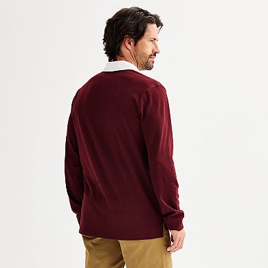 Men's Sonoma Goods For Life® Long Sleeve Rugby Polo