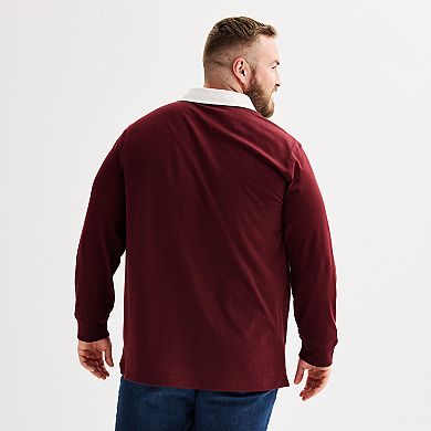 Big & Tall Sonoma Goods For Life® Long Sleeve Rugby Polo